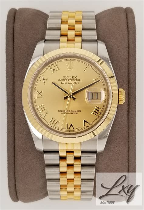 rolex 116233 champagne roman dial|rolex datejust 36 watch.